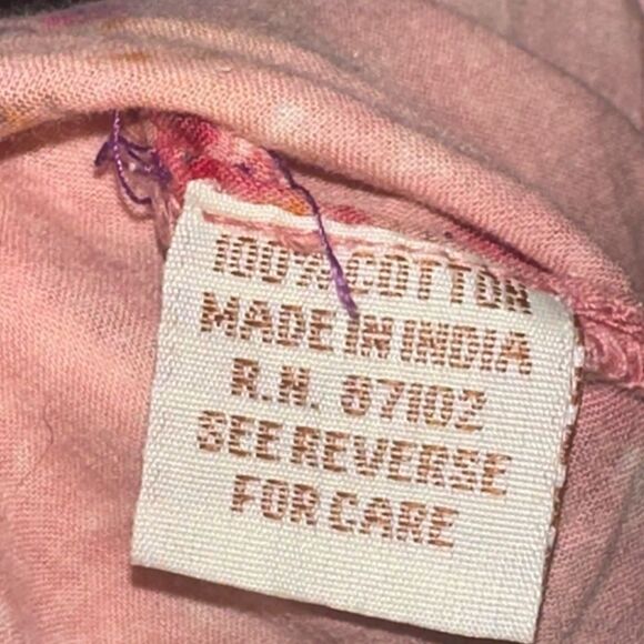 Vintage Goa Embroidered 100% Cotton Flowy Top Sz 2X - Picture 7 of 7